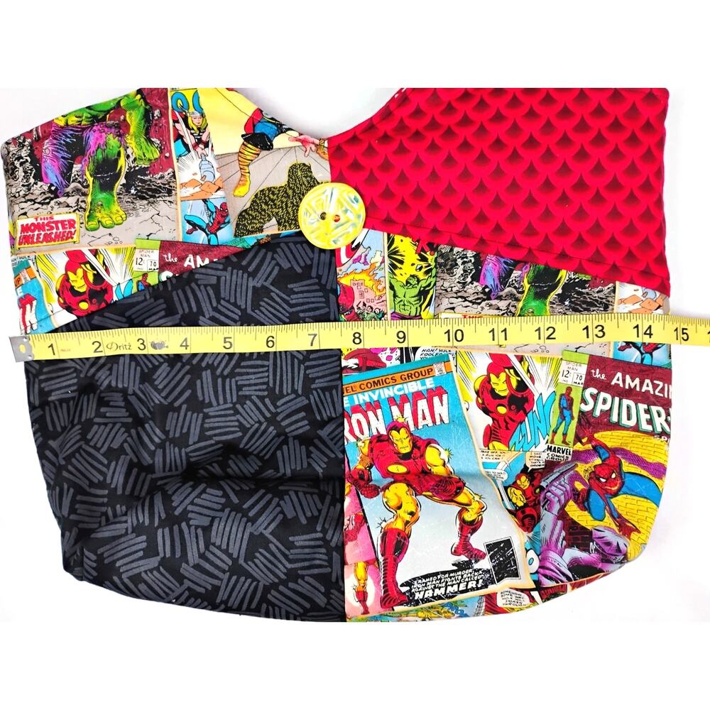 Handmade Superhero Comic Book Print Tote Bag Cloth Shoulder Bag Gift - Picture 10 of 12